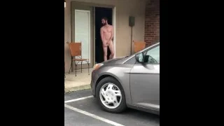 Caught naked outside friend’s apartment