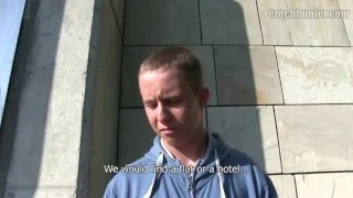 CZECH HUNTER 381 – Dude Running Late But Finds Time To Take A Raw Cock Up His Ass