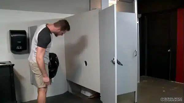Nasty gay anal sex through a hole