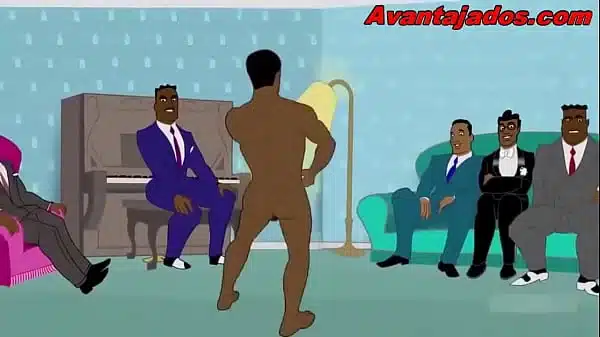 Surubão no Cartoon Gay com os Musicos