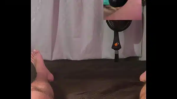 Using a Tenga Egg On My Big Uncut Cock Filling It With Cum And Letting It Drip Onto My Mouth