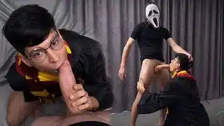 Ghostface fucked my mouth and came on my face. Fabio Potter and the magic wand🎃