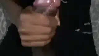 Stroking my dick till I cum