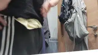 Getting Dressed After Coming Out of the Shower, I went to the Street with a Hard Cock and no Underwe