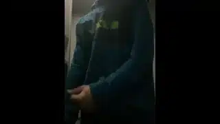 I’m jerking off in the train toilet, they almost caught me, a tot of cum